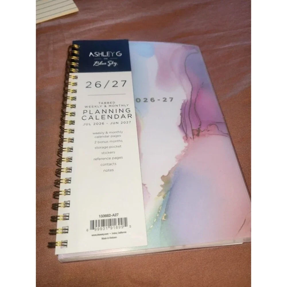 Blue Sky Ashley G 26-27 Wkly/Mthly Academic Planner wireless kboard, mouse, pen
